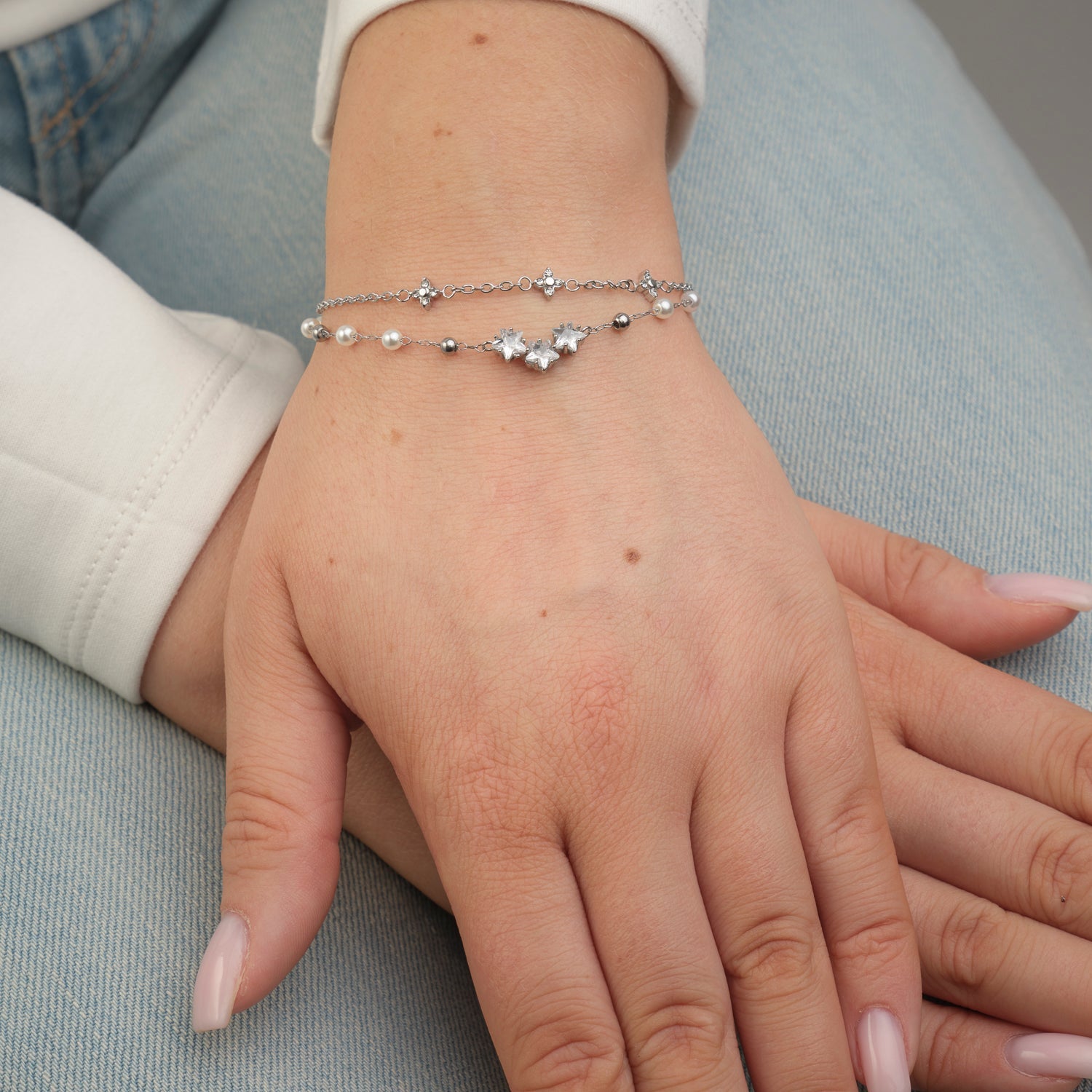 Pearl Zirconium Bracelet