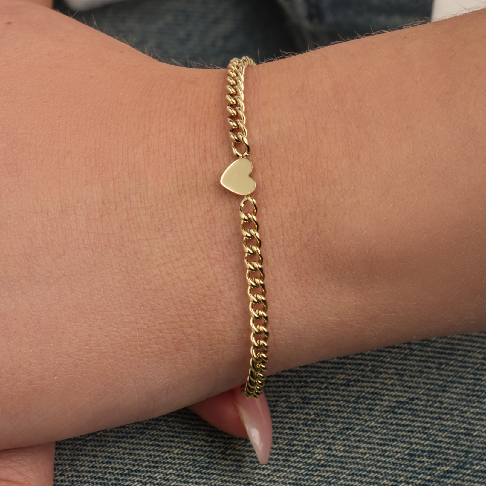 Heart Chain Bracelet