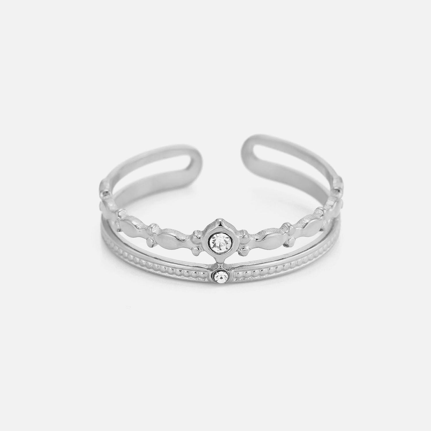 Layered Strass Ring