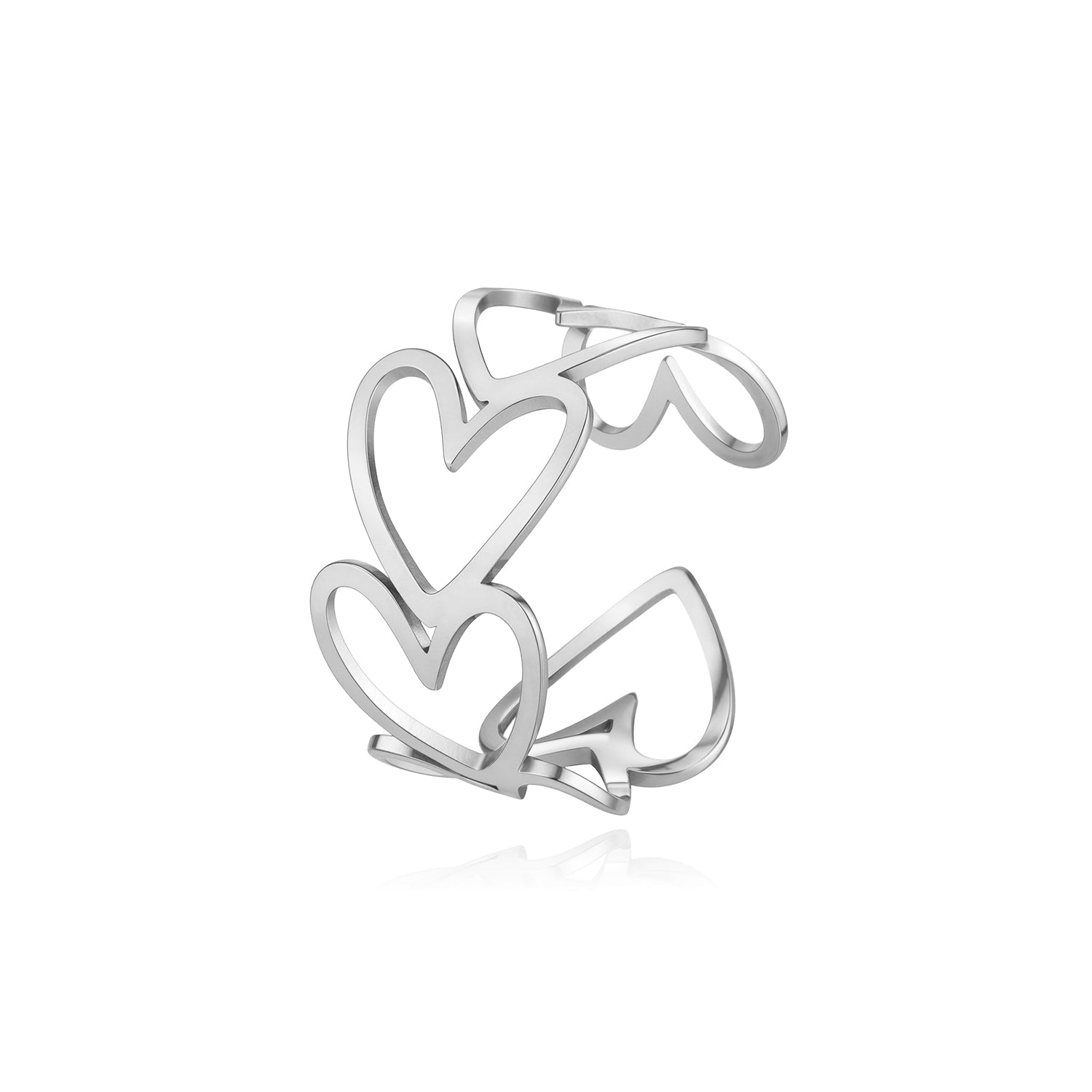 Connected Hearts Ring