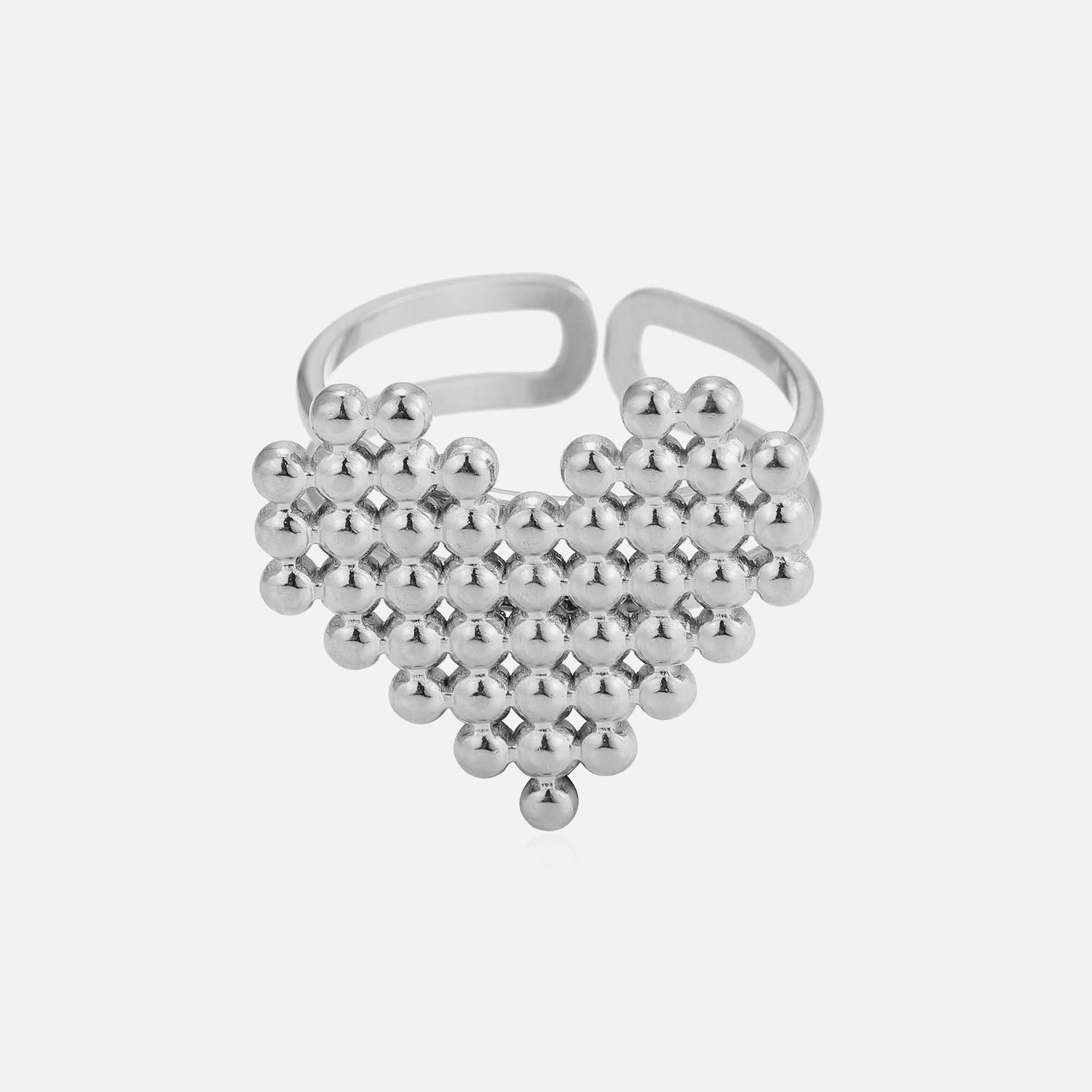 Heart Stud Rings