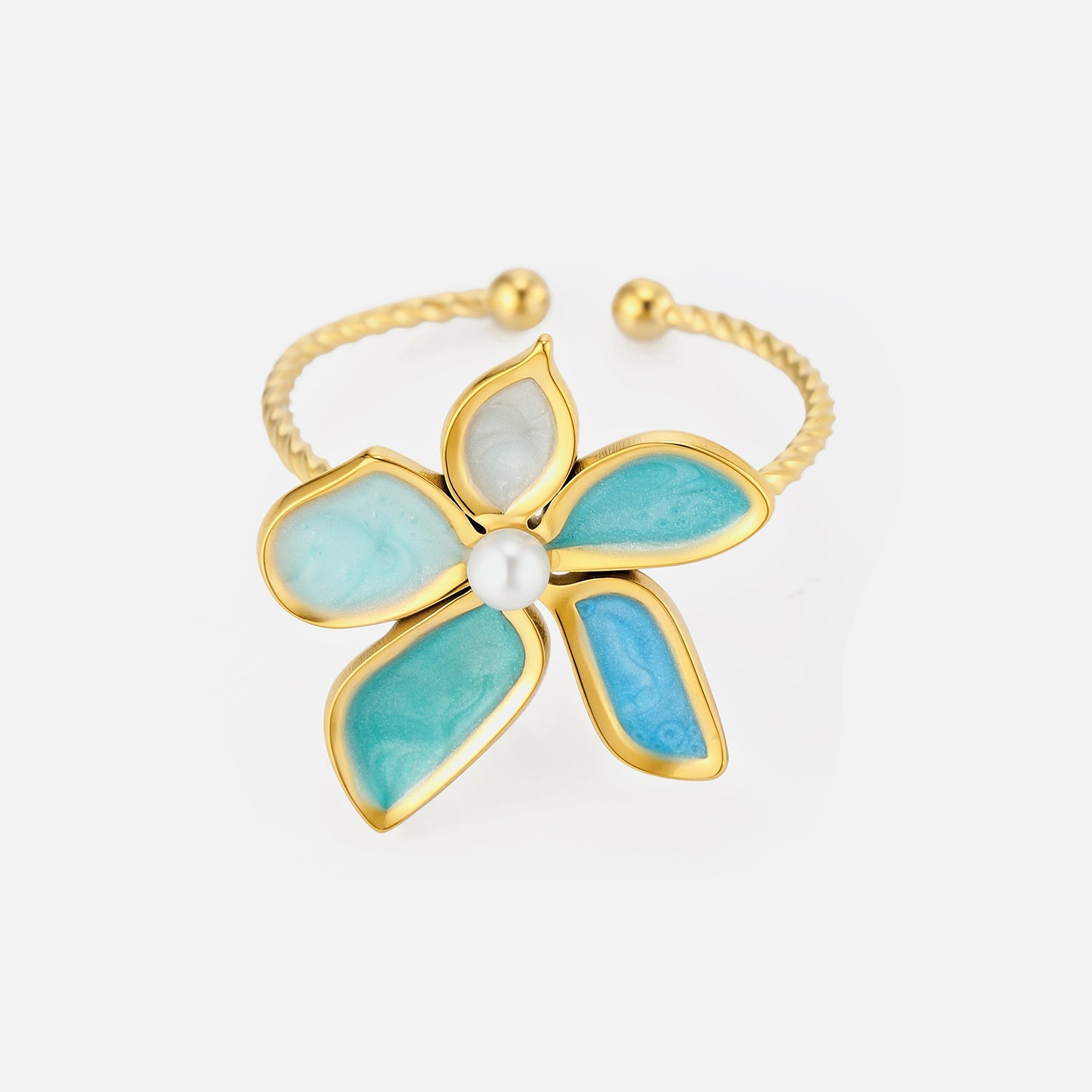 Turquoise Blossom Ring