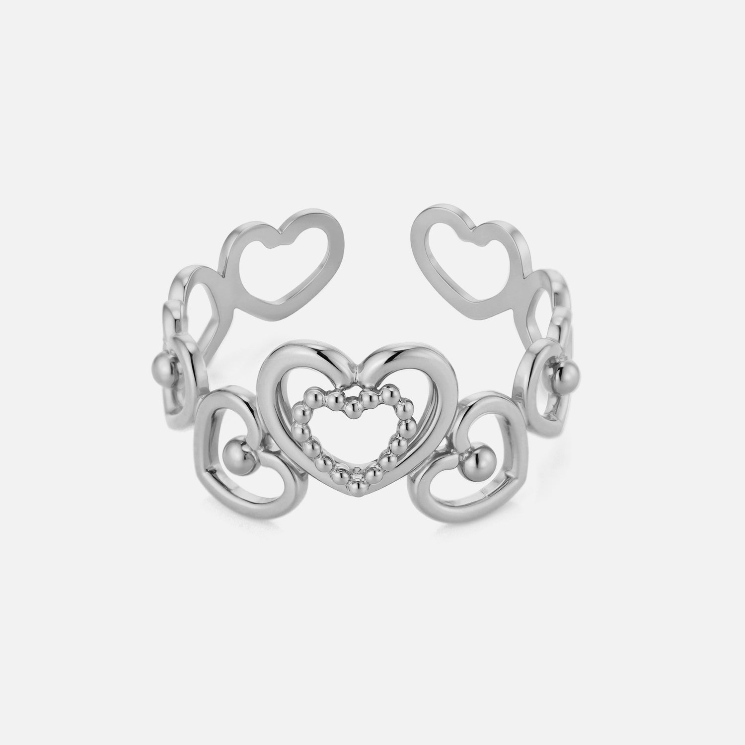 Stacked Hearts Ring