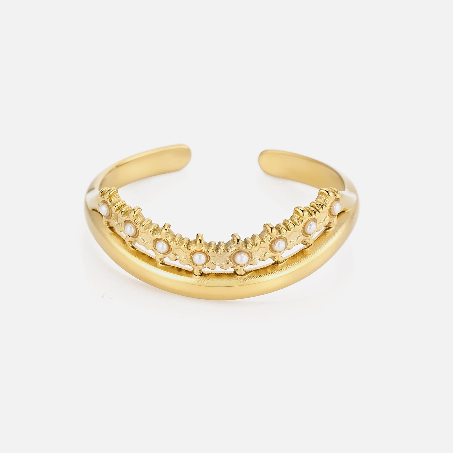 Crown Pearl Ring