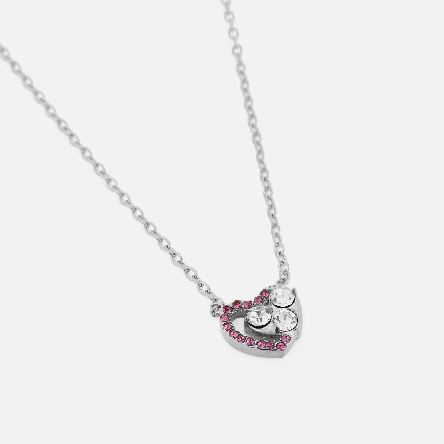 Heart Pendant with Gemstones