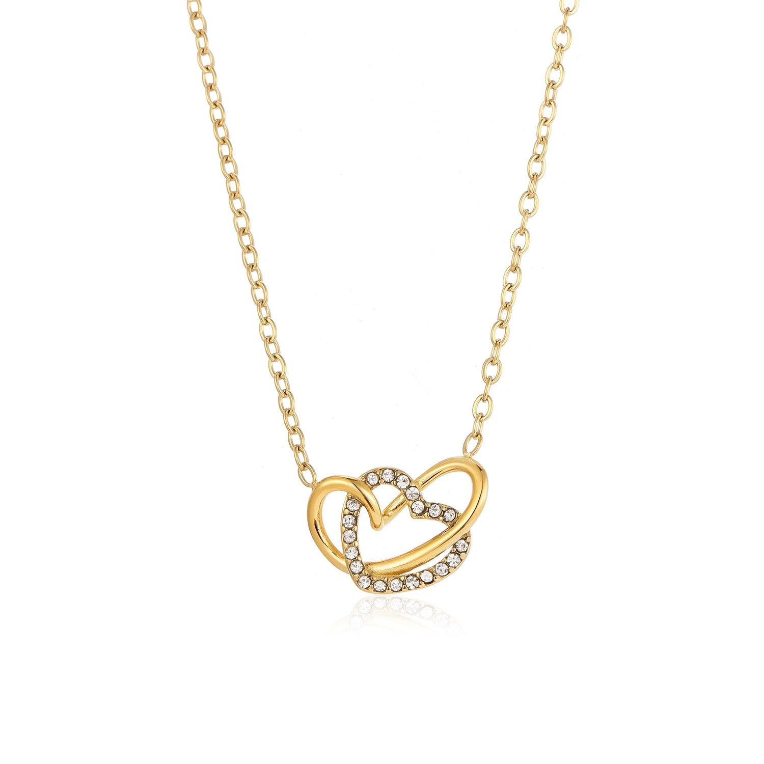 Connected Heart Stone Chain