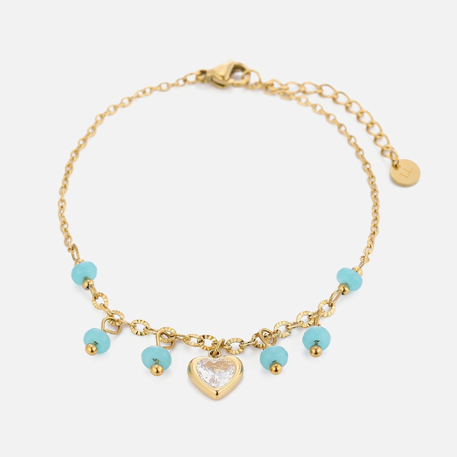 Turquoise Heart Bracelet