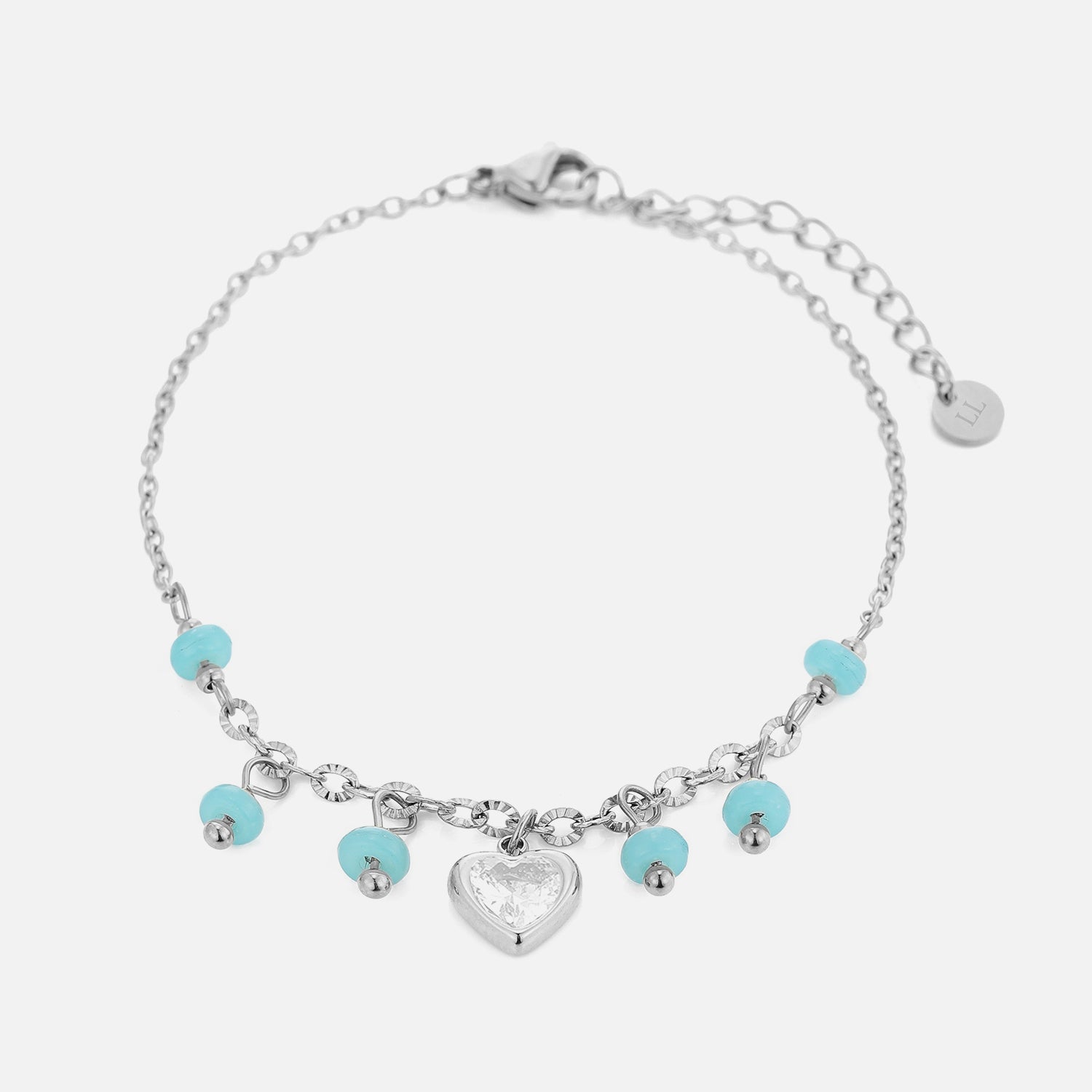 Turquoise Heart Bracelet