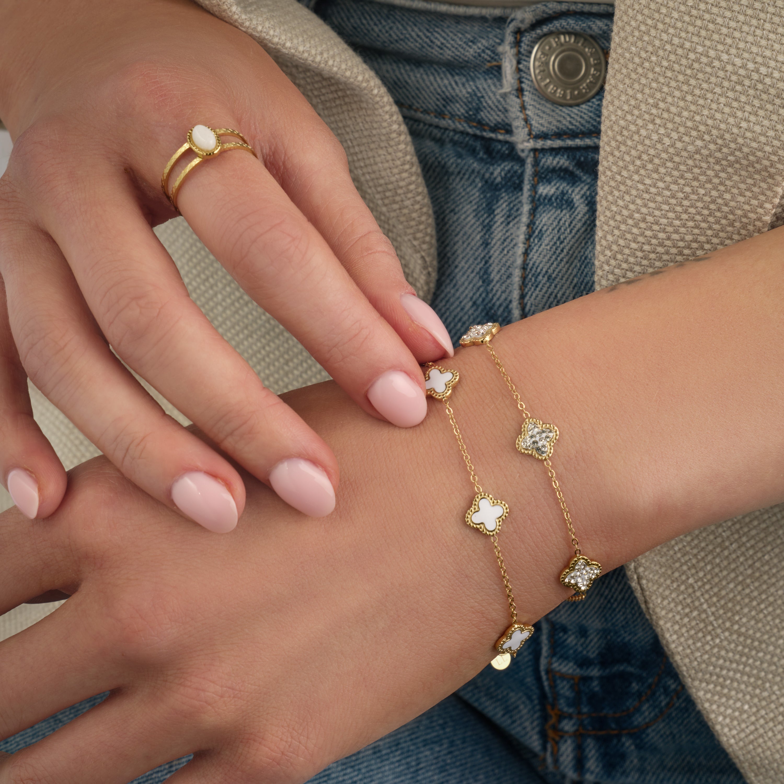 Four-Leaf Clover Bracelet