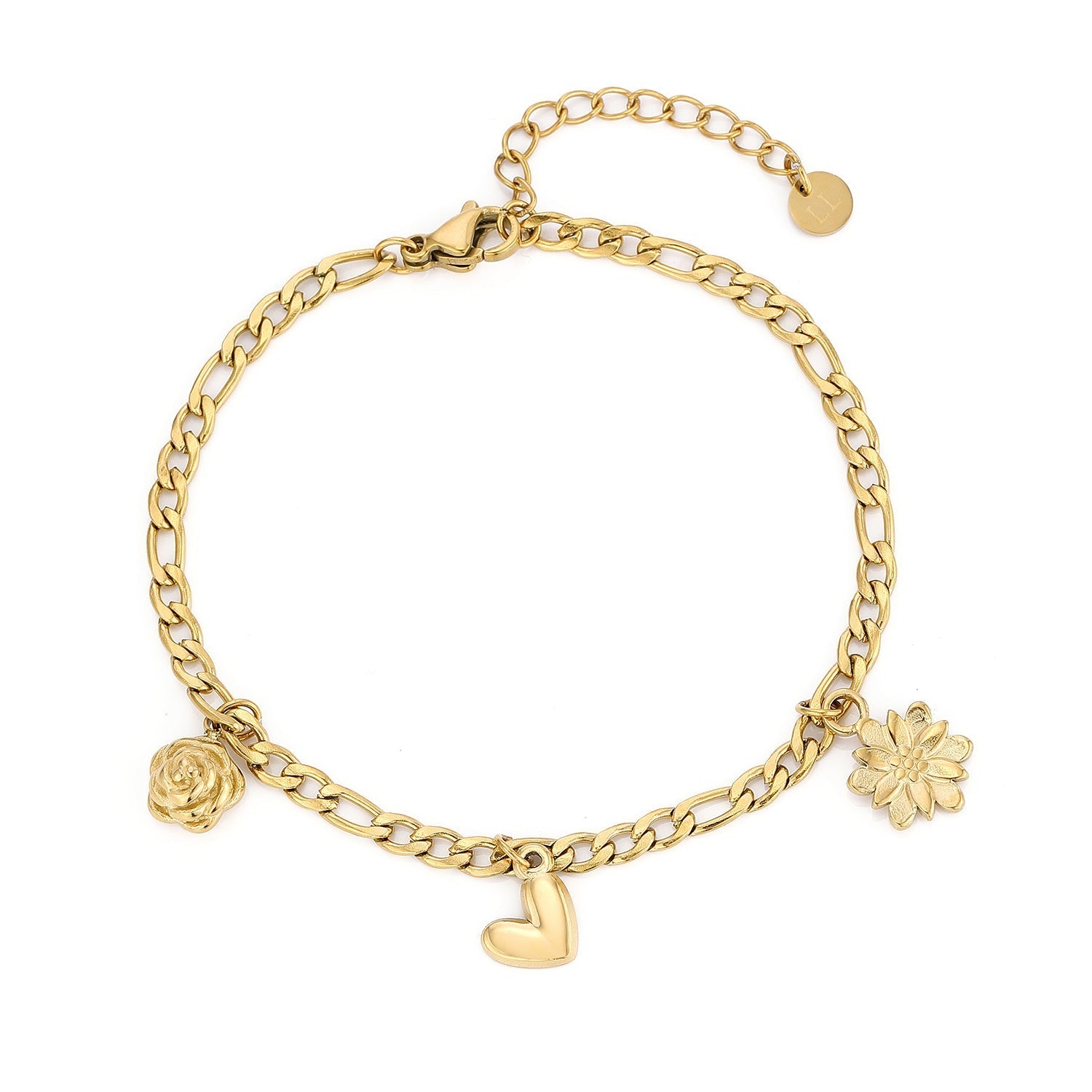 Armband love bedels goud - Desieradenconcurrent.nl