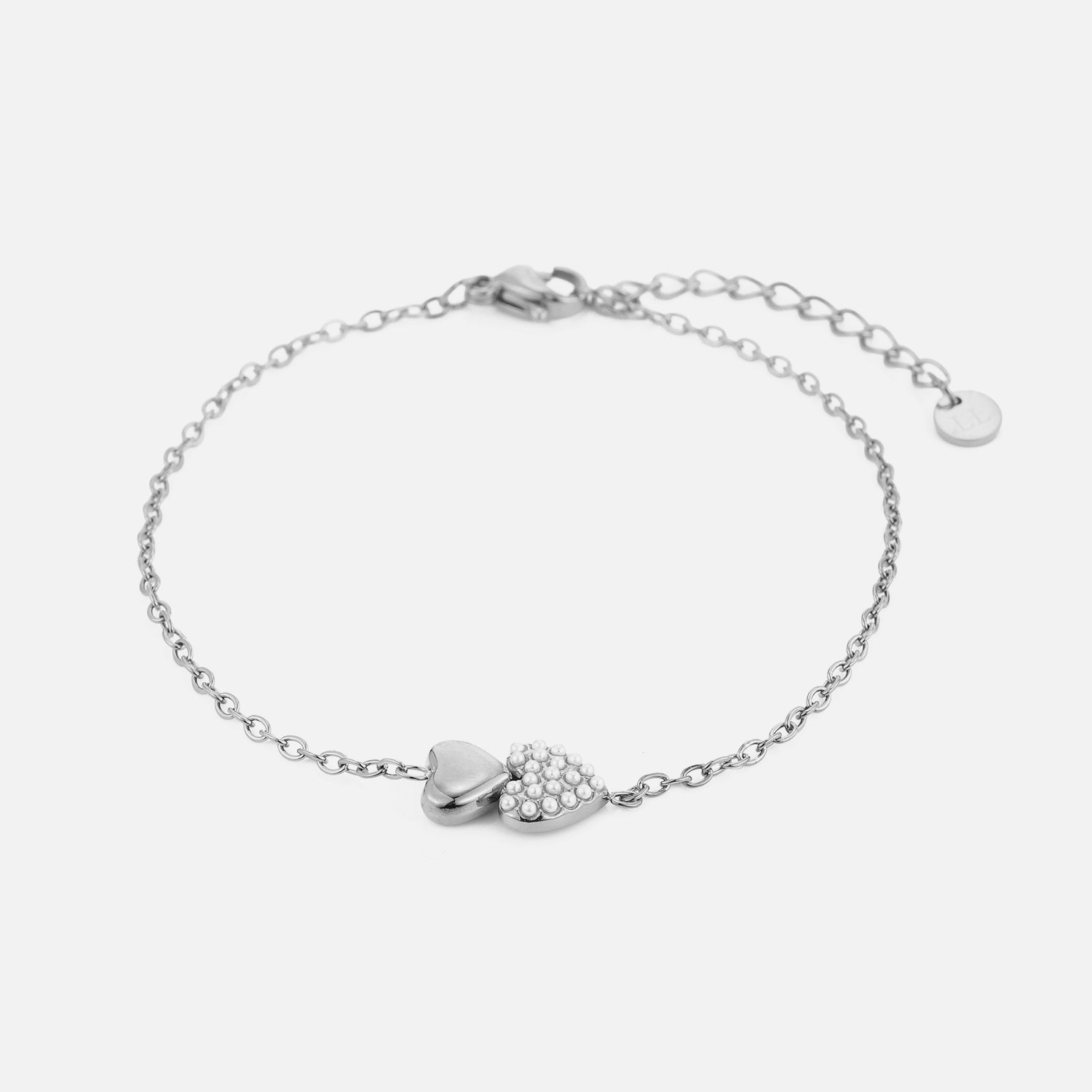Armband loved heart zilver - Desieradenconcurrent.nl