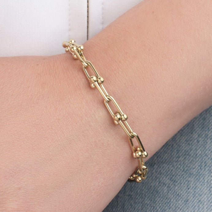 Armband lux link goud - Desieradenconcurrent.nl