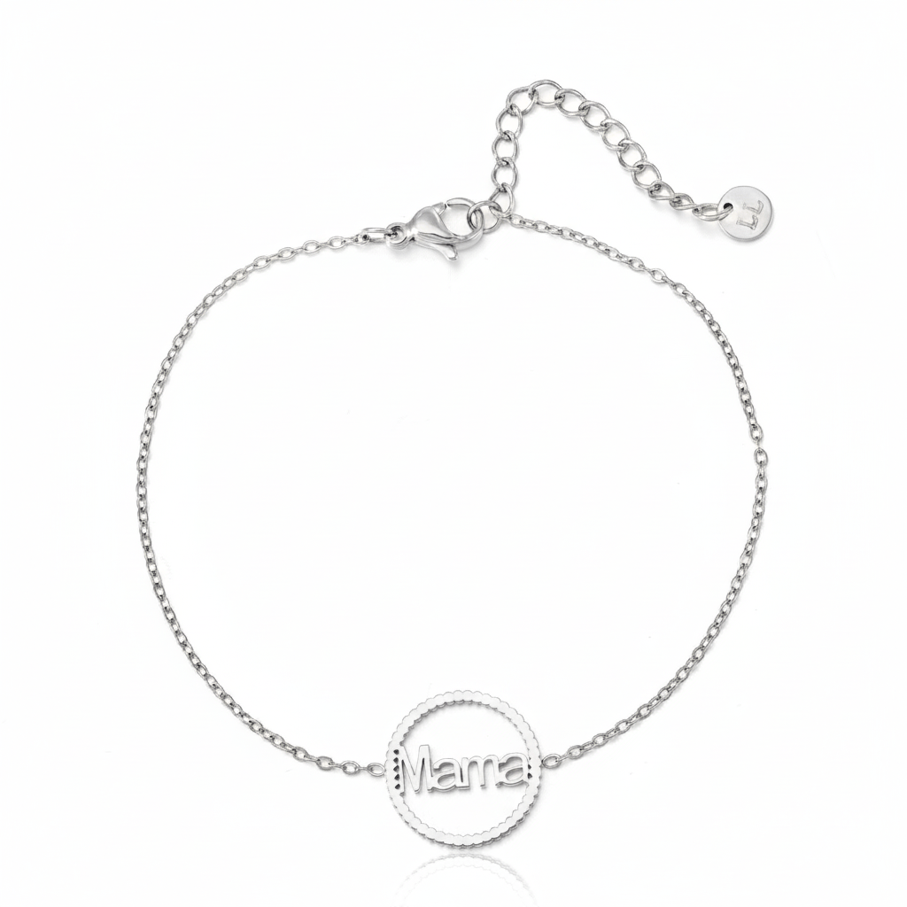 Armband mama zilver - Desieradenconcurrent.nl