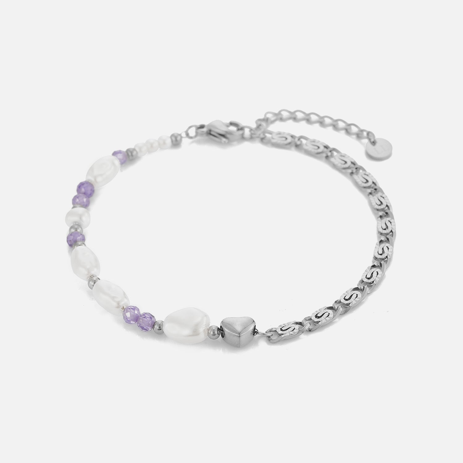Armband parels en kralen zilver - Desieradenconcurrent.nl