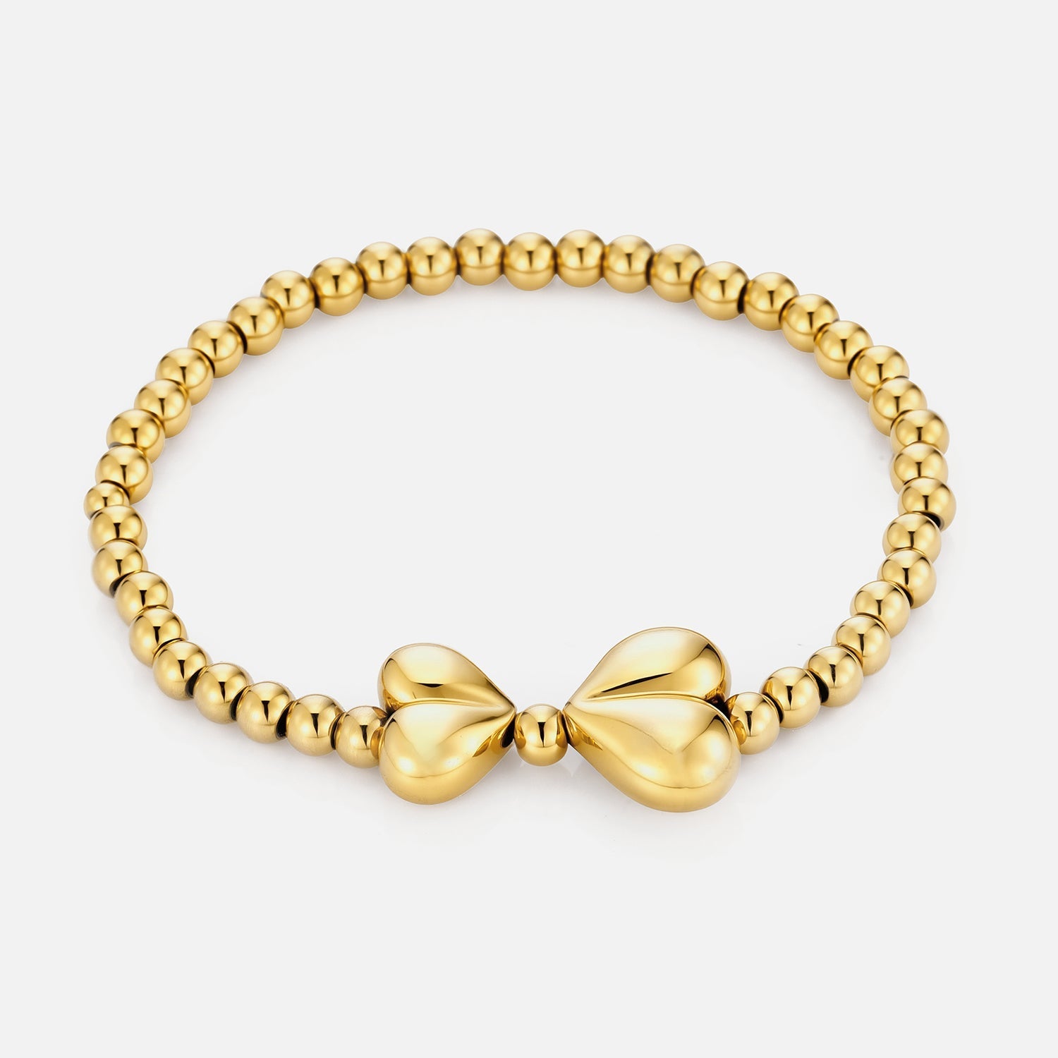 Armband strik stretch goud - Desieradenconcurrent.nl