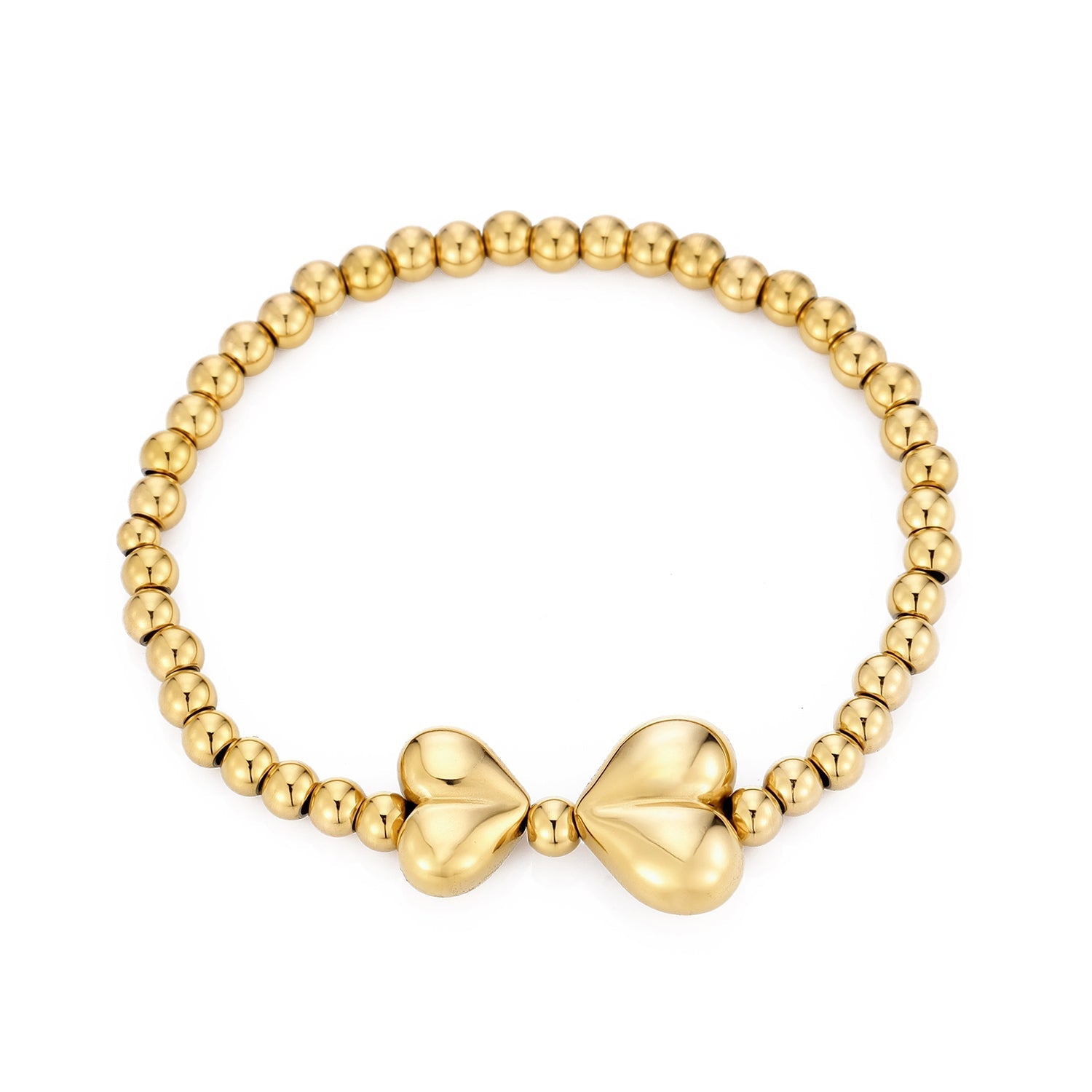 Armband strik stretch goud - Desieradenconcurrent.nl