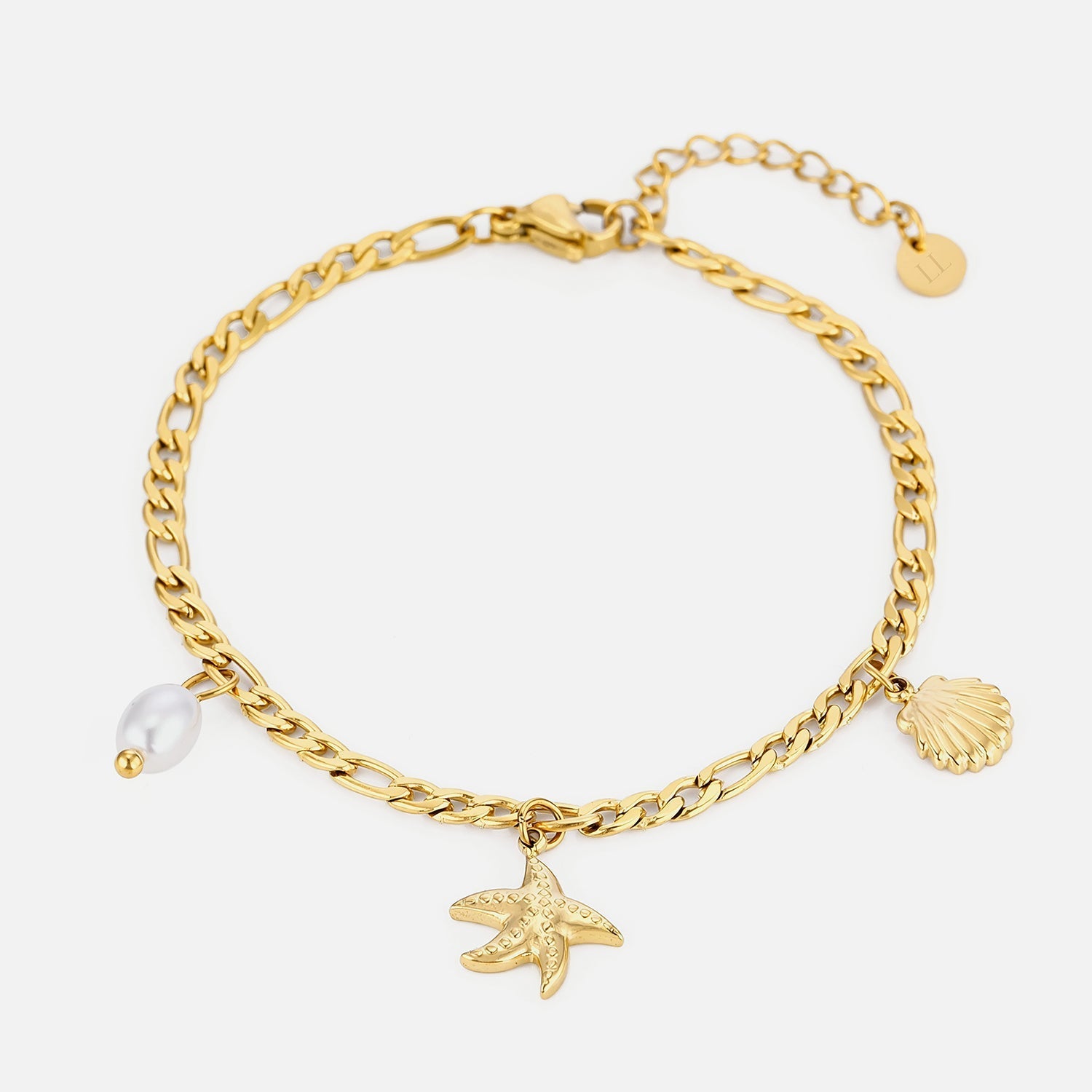 Armband zee bedels goud - Desieradenconcurrent.nl