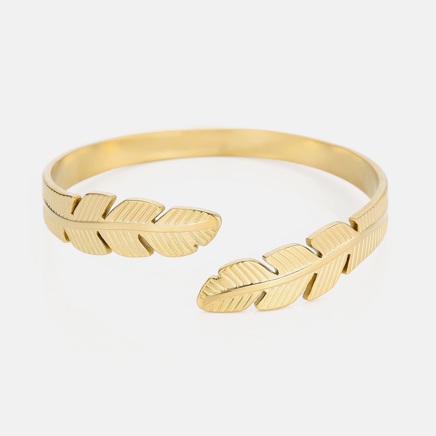 Bangle bladeren goud - Desieradenconcurrent.nl