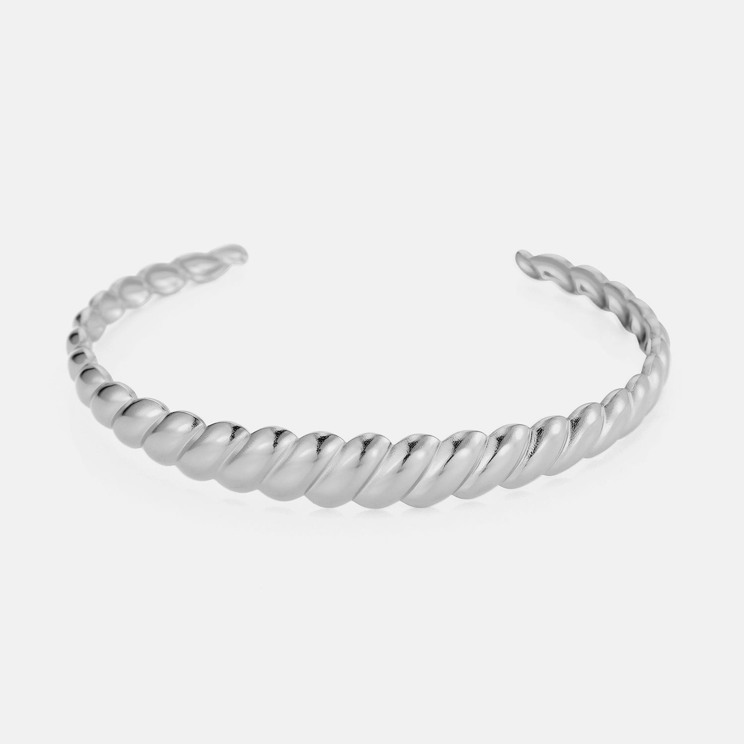 Bangle croissant zilver - Desieradenconcurrent.nl
