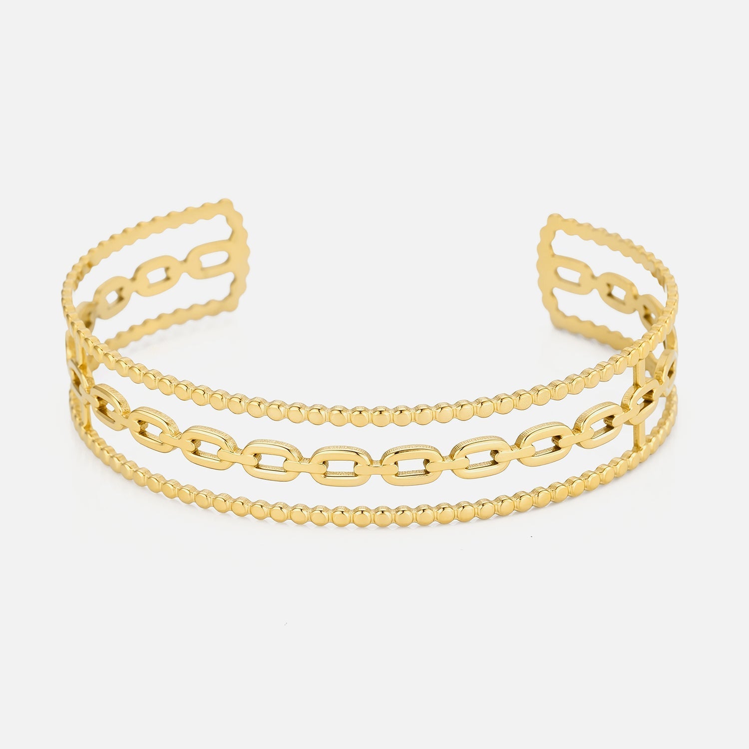 Bangle drielaags goud - Desieradenconcurrent.nl