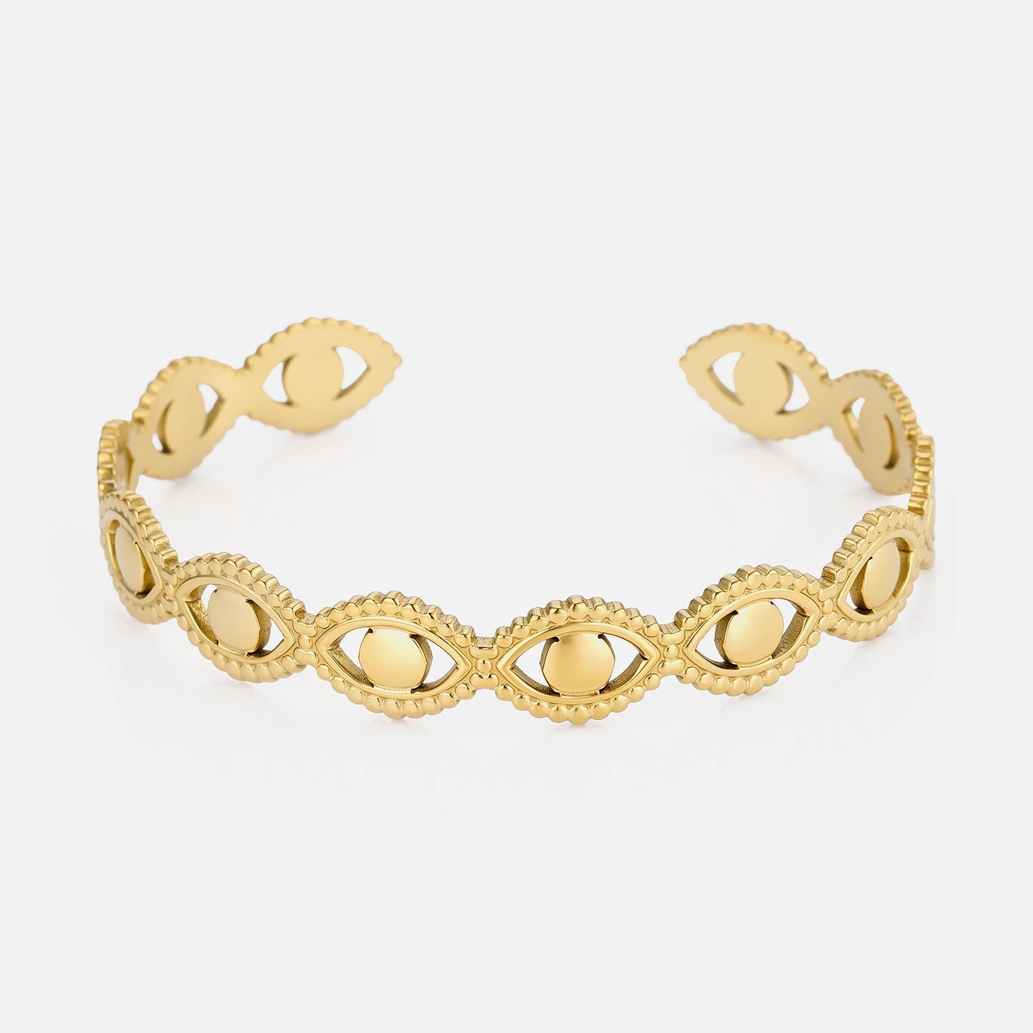 Bangle oogjes goud - Desieradenconcurrent.nl