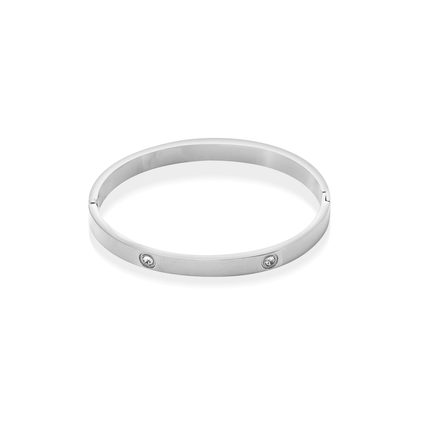 Bangle steentje zilver - Desieradenconcurrent.nl