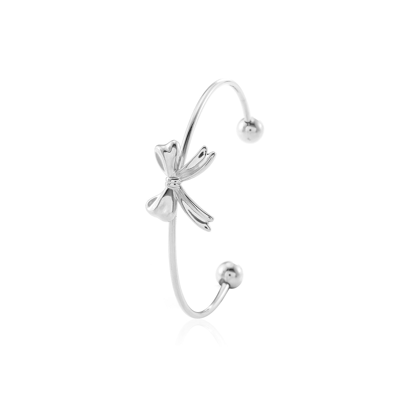 Bangle strikje zilver - Desieradenconcurrent.nl