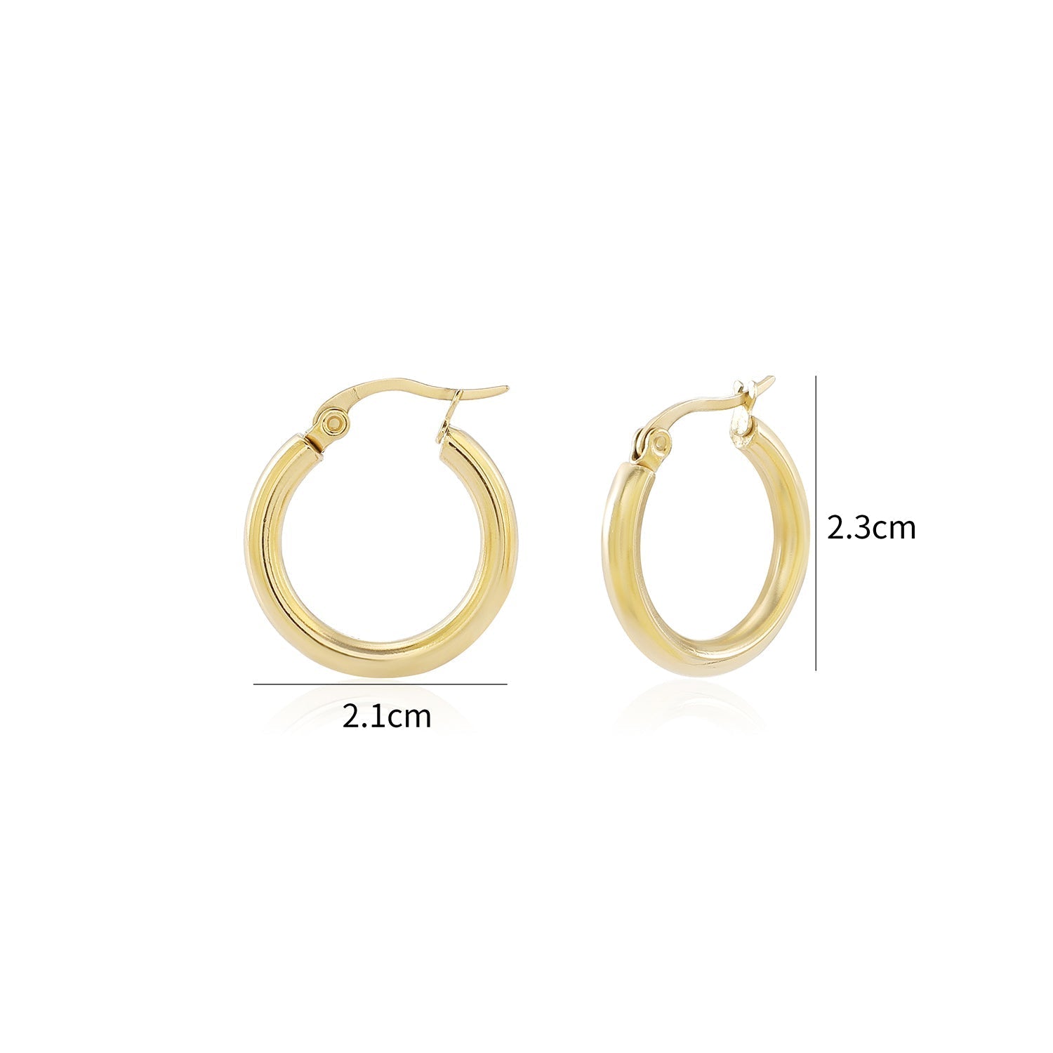 Basic 2cm creolen goud - Desieradenconcurrent.nl