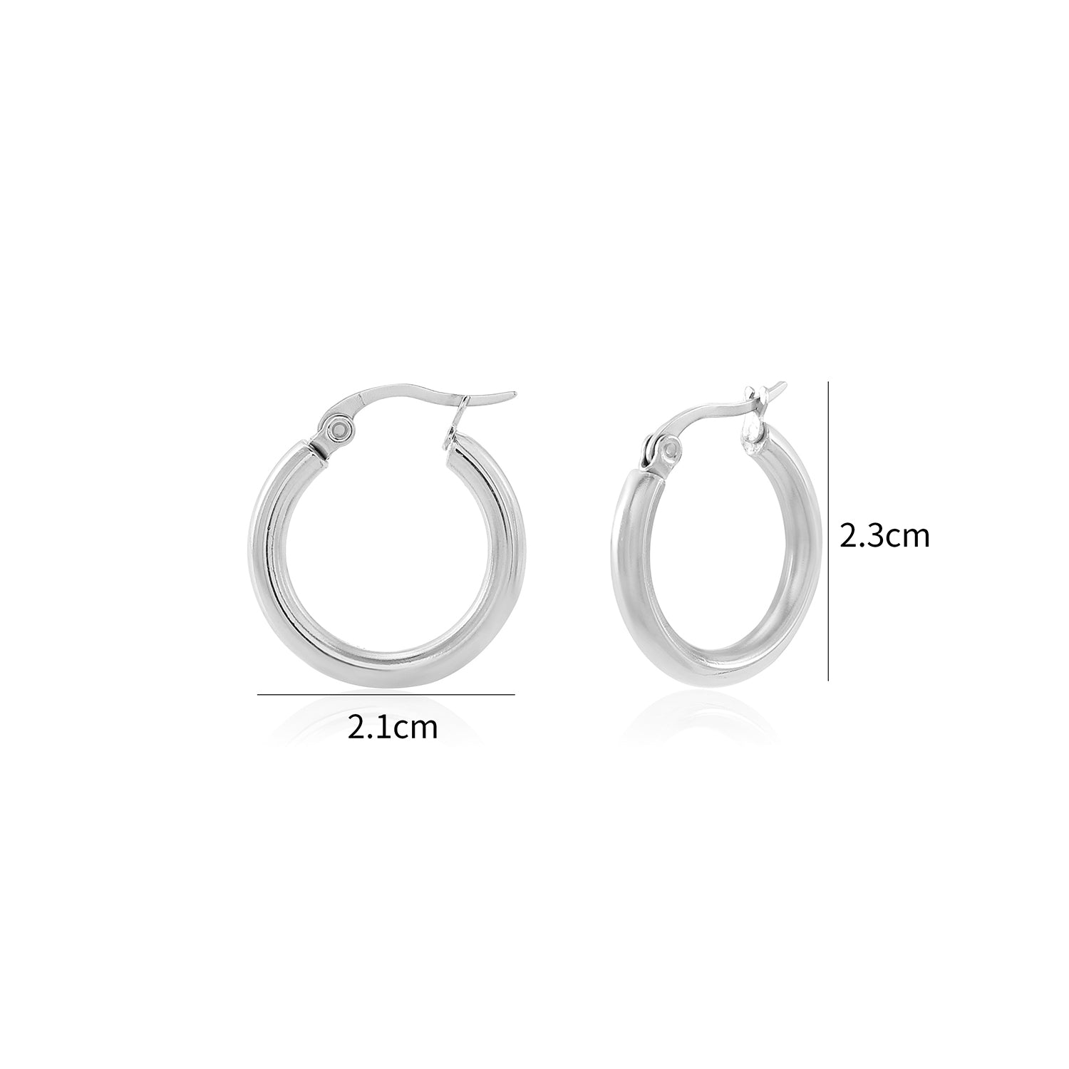 Basic 2cm creolen zilver - Desieradenconcurrent.nl