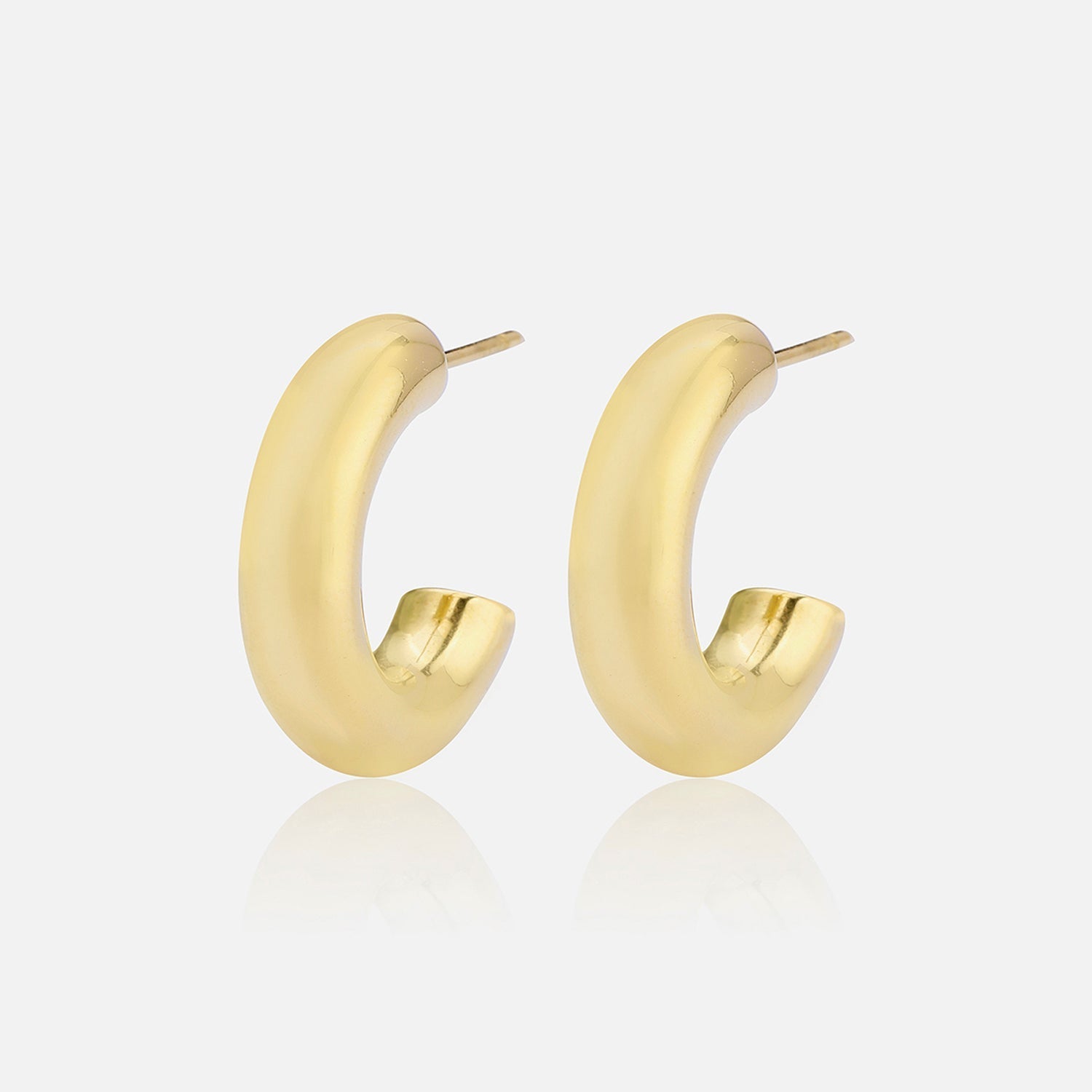 Basic creolen 23mm goud - Desieradenconcurrent.nl