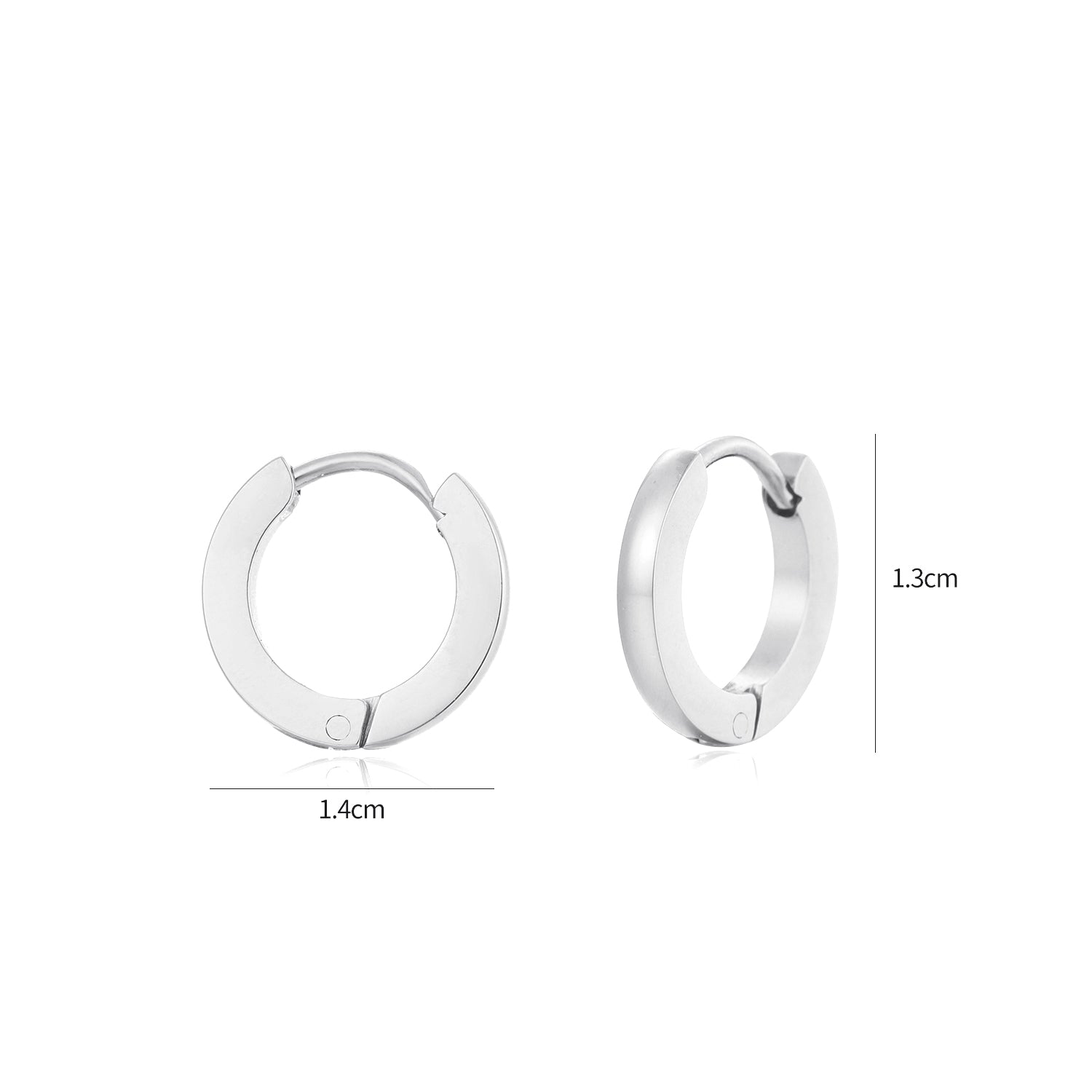 Basic creool oorbellen klein zilver - Desieradenconcurrent.nl