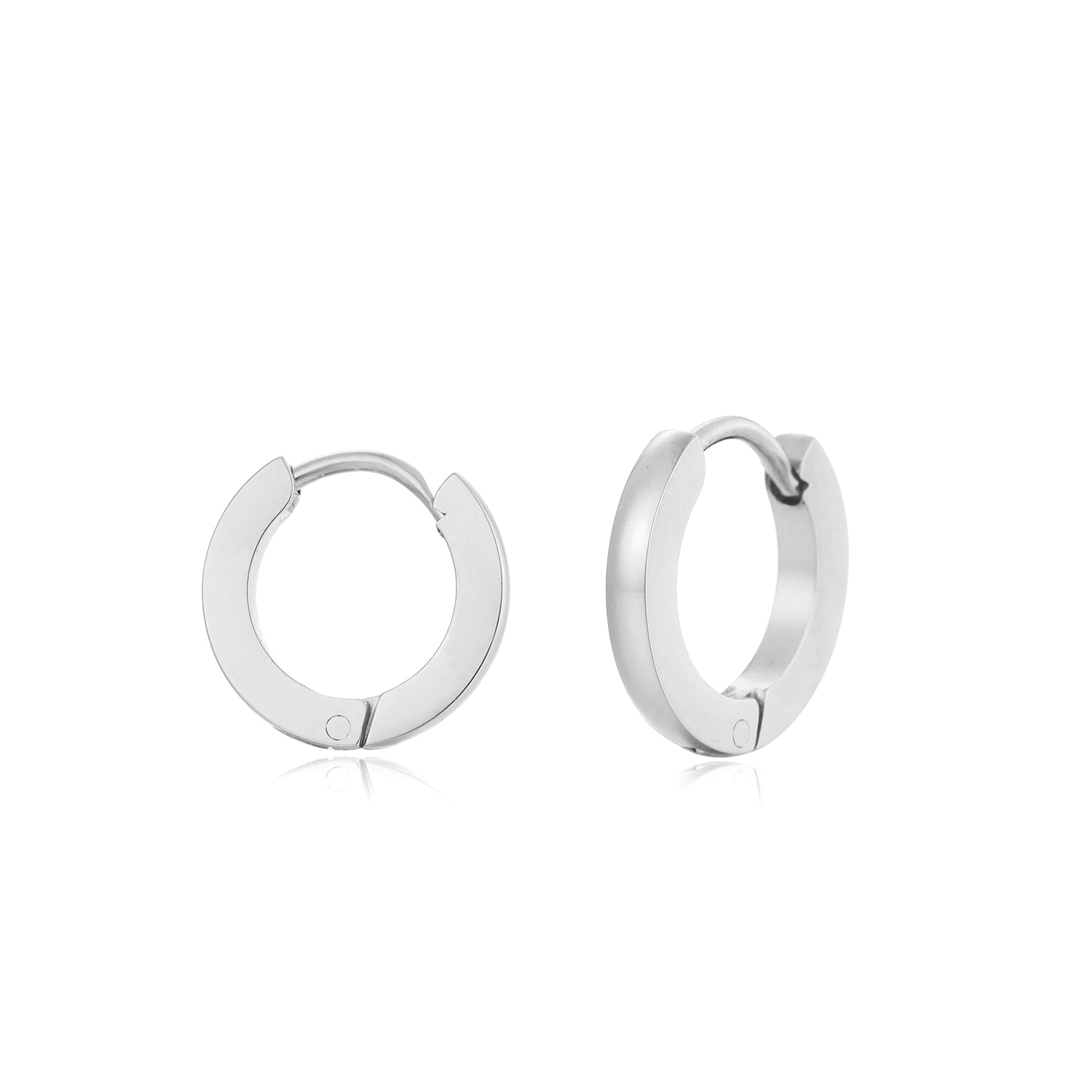 Basic creool oorbellen klein zilver - Desieradenconcurrent.nl