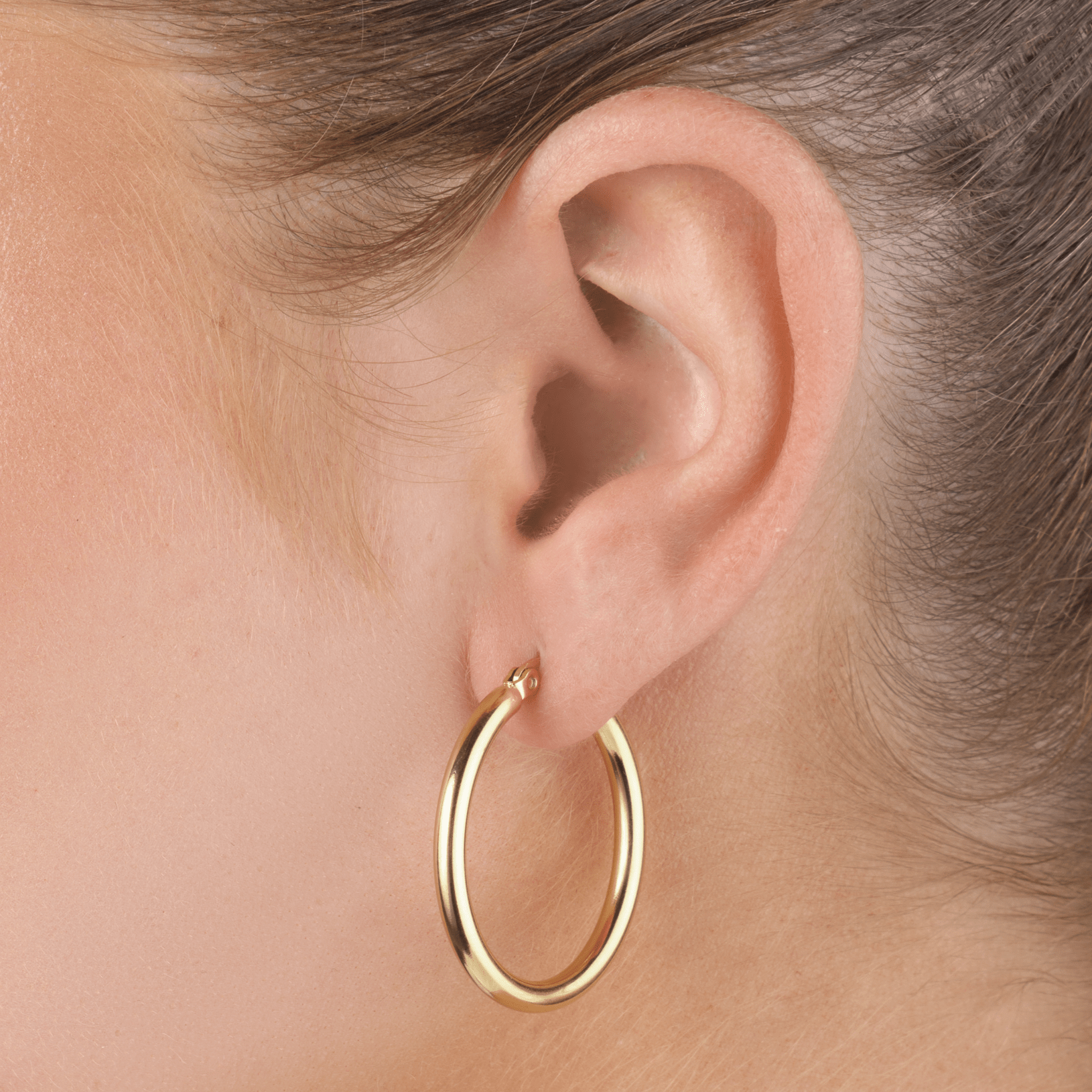Basic hoops 3cm goud - Desieradenconcurrent.nl
