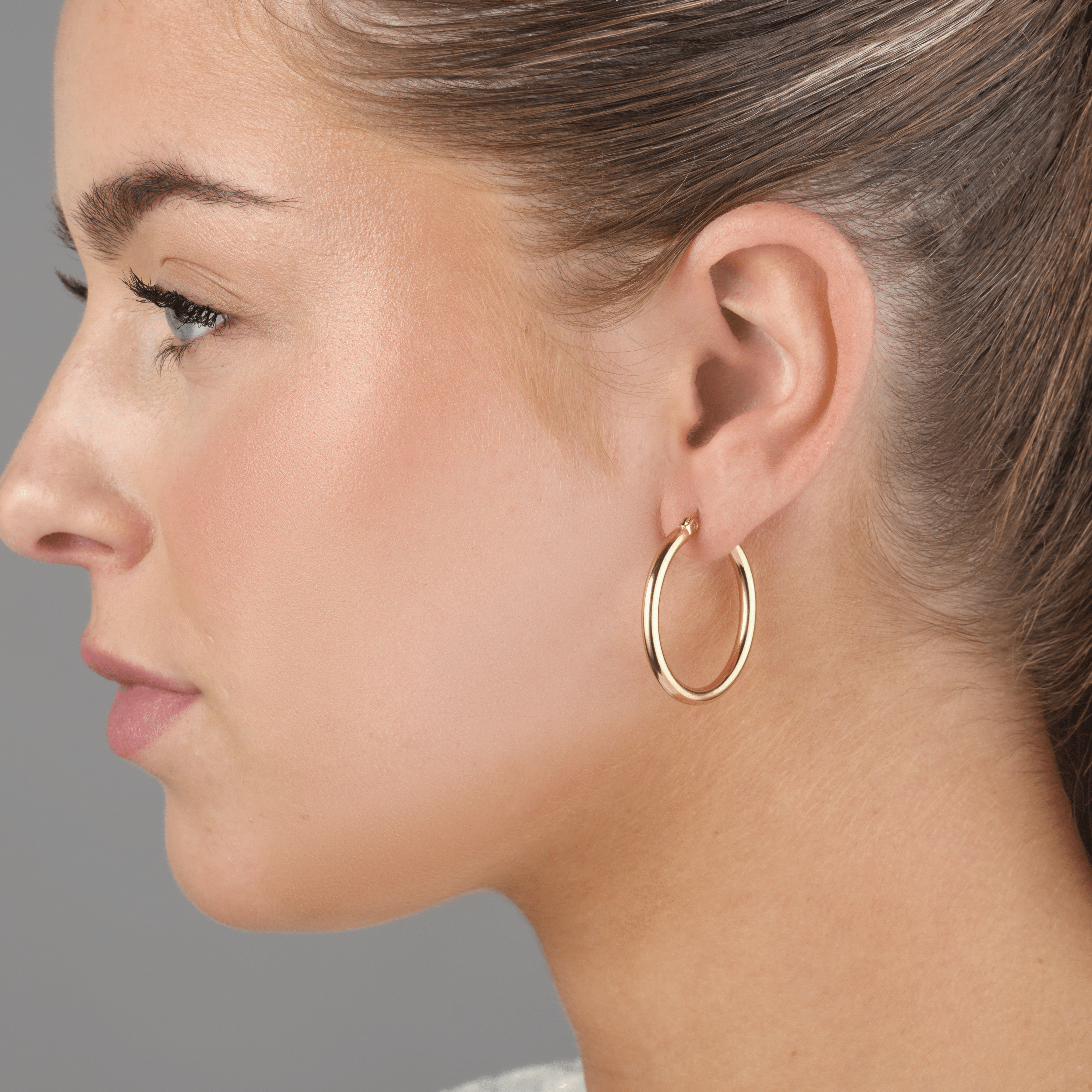 Basic hoops 3cm goud - Desieradenconcurrent.nl