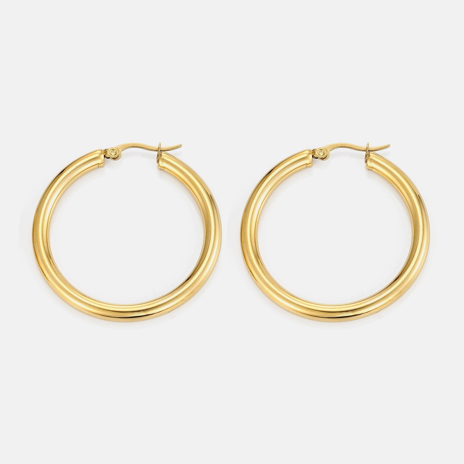 Basic hoops 4cm goud - Desieradenconcurrent.nl