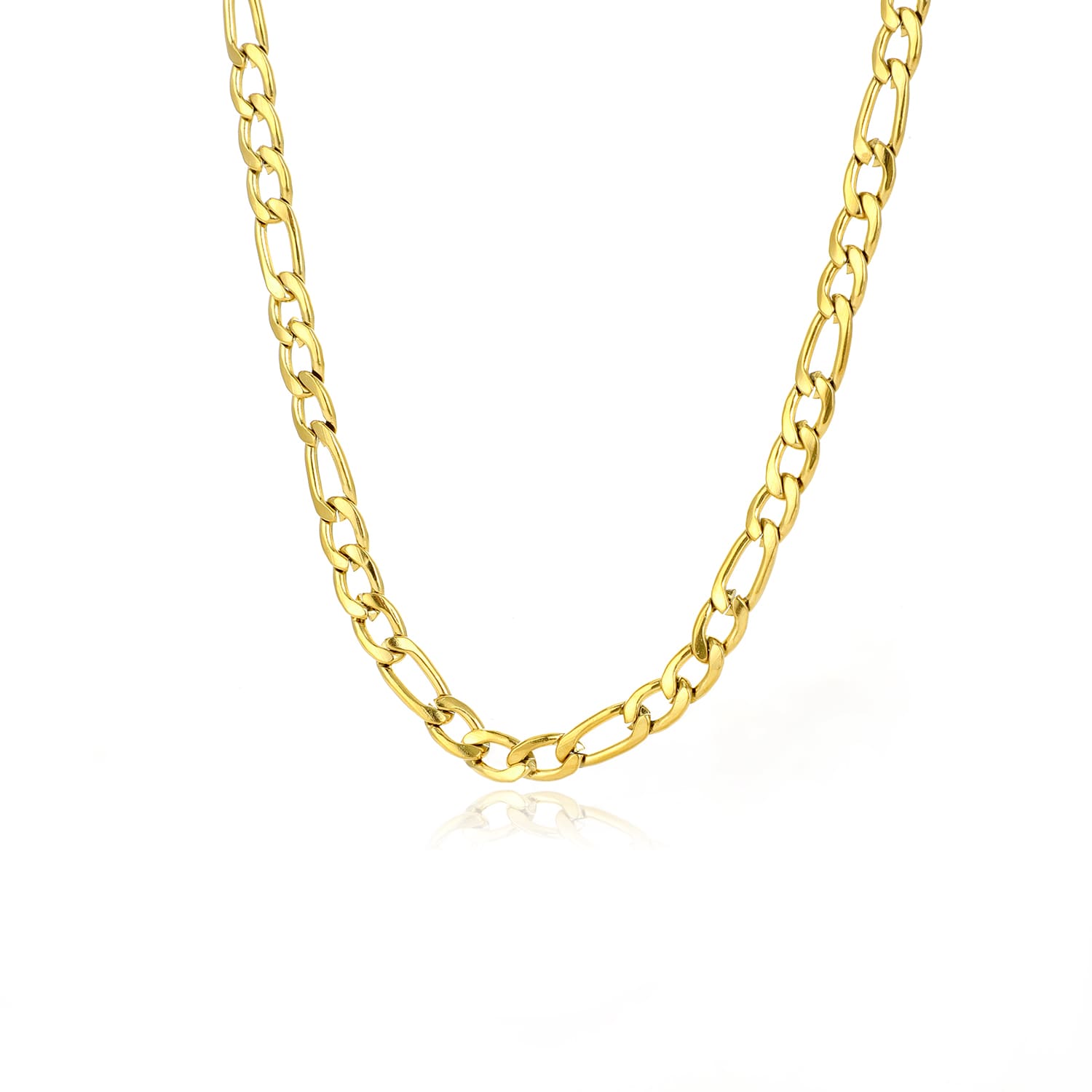 Basic ketting 5mm goud - Desieradenconcurrent.nl