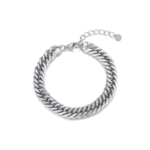 Chunky armband 6mm zilver - Desieradenconcurrent.nl