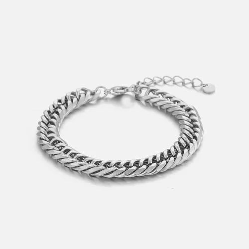 Chunky armband 6mm zilver - Desieradenconcurrent.nl
