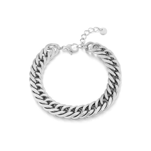 Chunky armband 9mm zilver - Desieradenconcurrent.nl