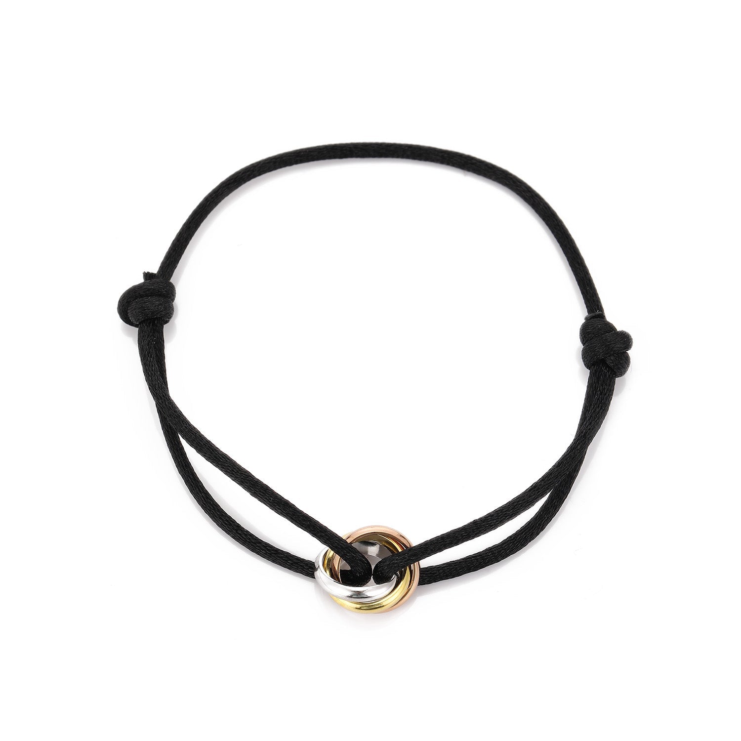 Connected armband trinity goud - Desieradenconcurrent.nl