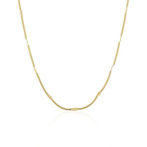 Dunne motief ketting goud - Desieradenconcurrent.nl