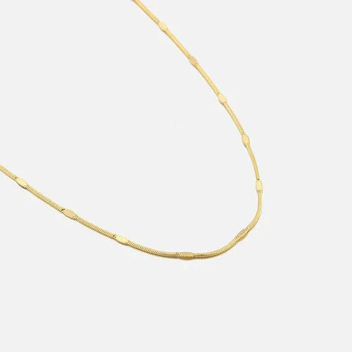 Dunne motief ketting goud - Desieradenconcurrent.nl