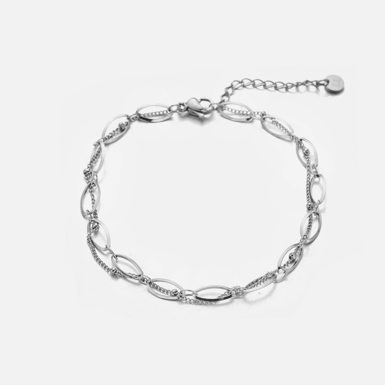 DYO Armband tweelaags zilver - Desieradenconcurrent.nl