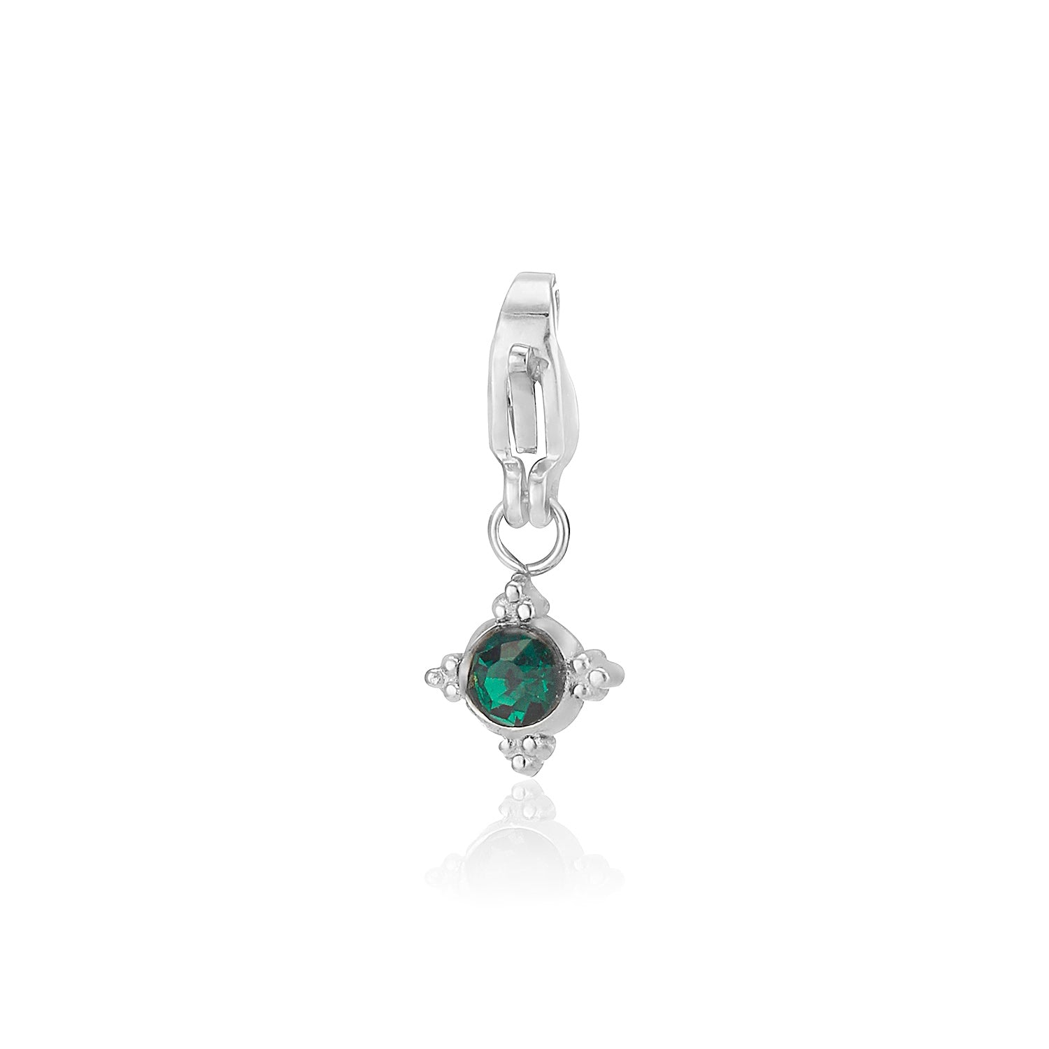 DYO Groen steentje zilver - Desieradenconcurrent.nl