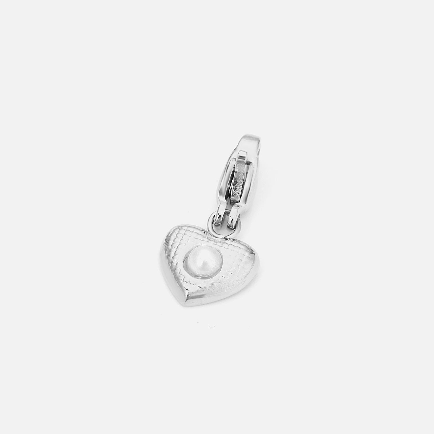 DYO Hartje met parel zilver - Desieradenconcurrent.nl