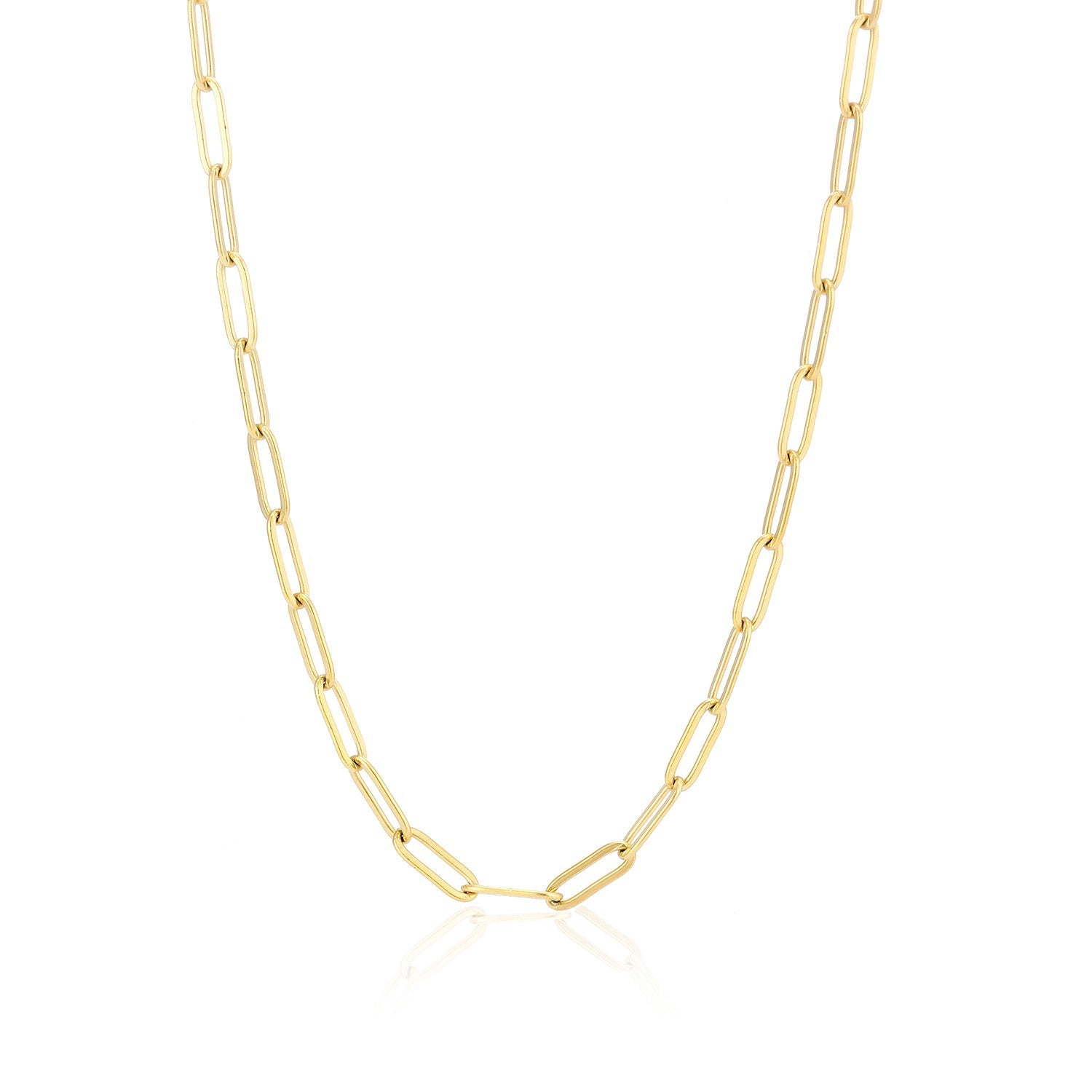 DYO Ketting paperclip goud - Desieradenconcurrent.nl