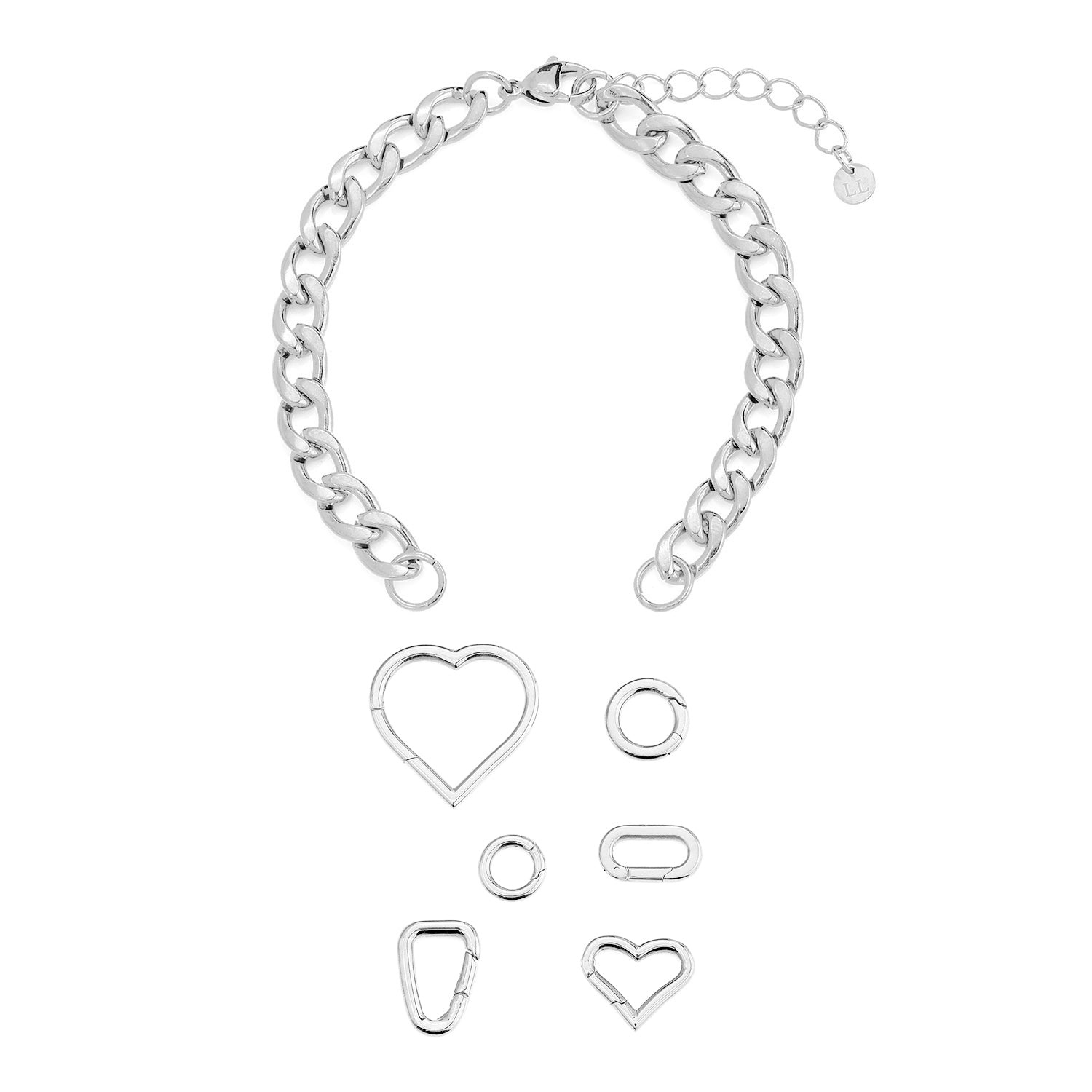 DYO Premium cuban armband zilver - Desieradenconcurrent.nl