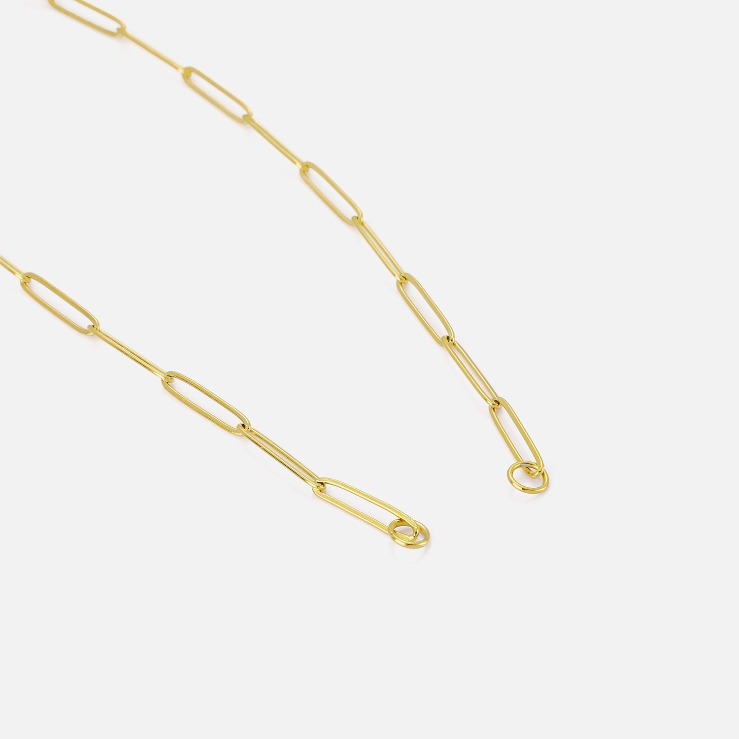 DYO premium paperclip ketting groot goud - Desieradenconcurrent.nl