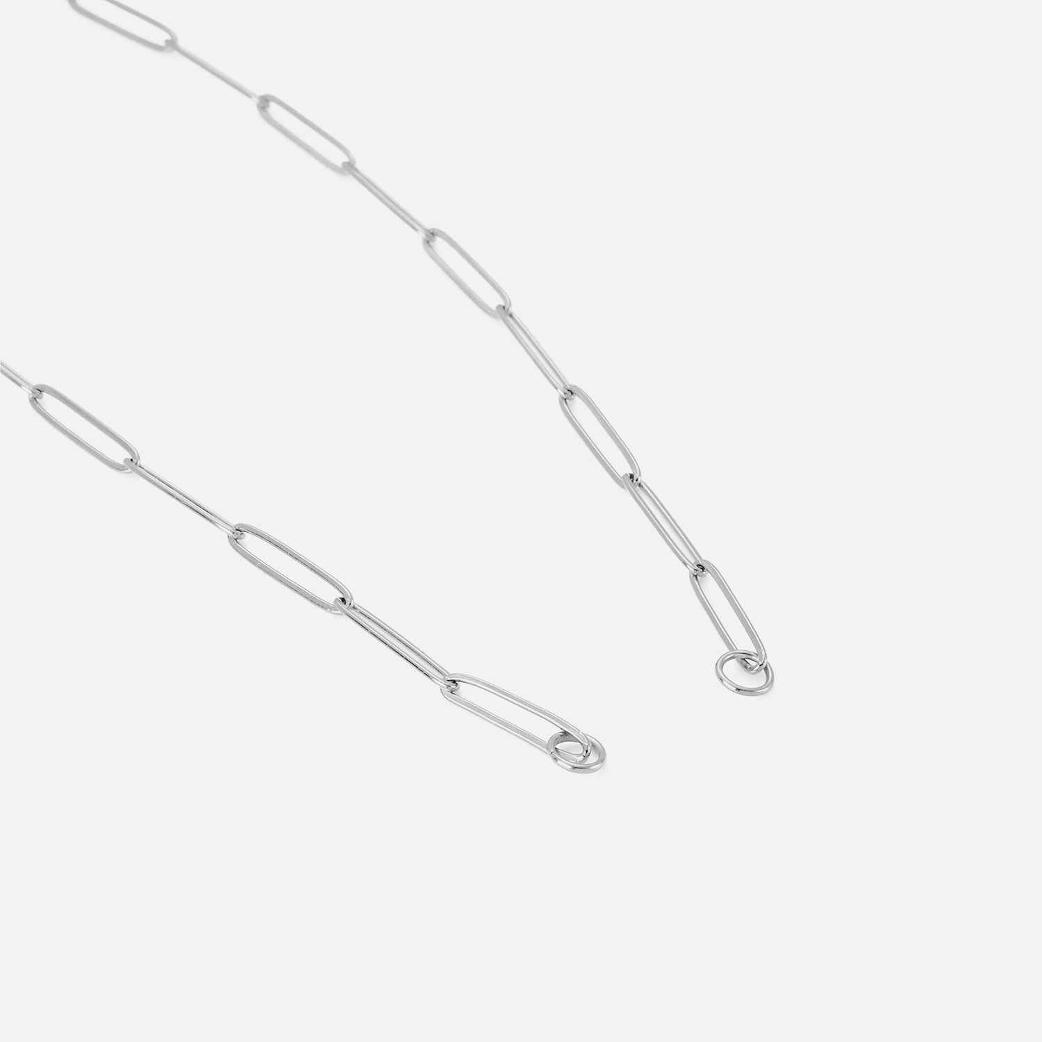 DYO premium paperclip ketting groot zilver - Desieradenconcurrent.nl
