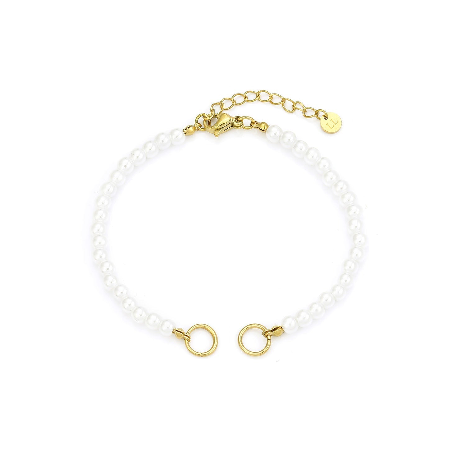 DYO Premium parel armband goud - Desieradenconcurrent.nl